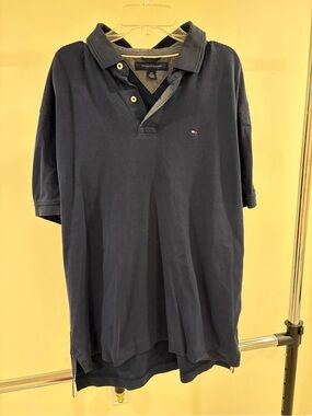 Tommy Hilfiger Navy Blue Short-Sleeve Polo